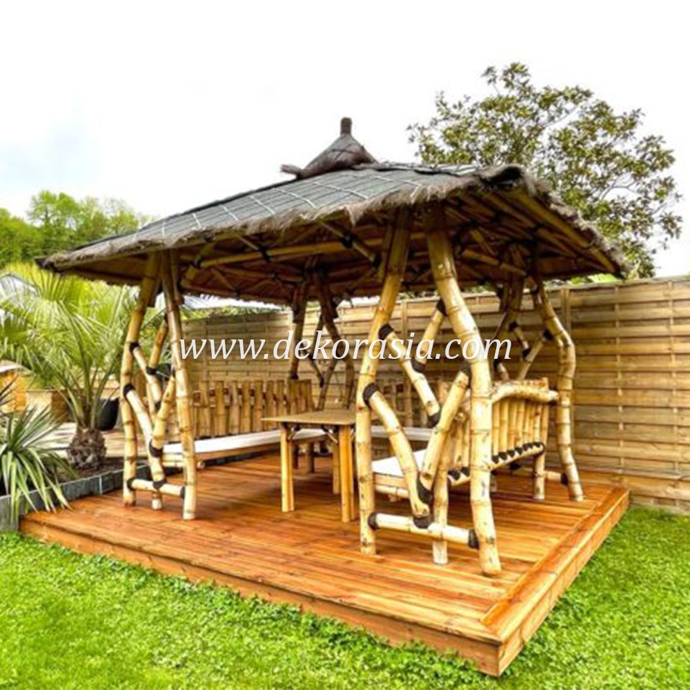 Bamboo Gazebo for Home Garden, Bamboo Gazebo Outdoor